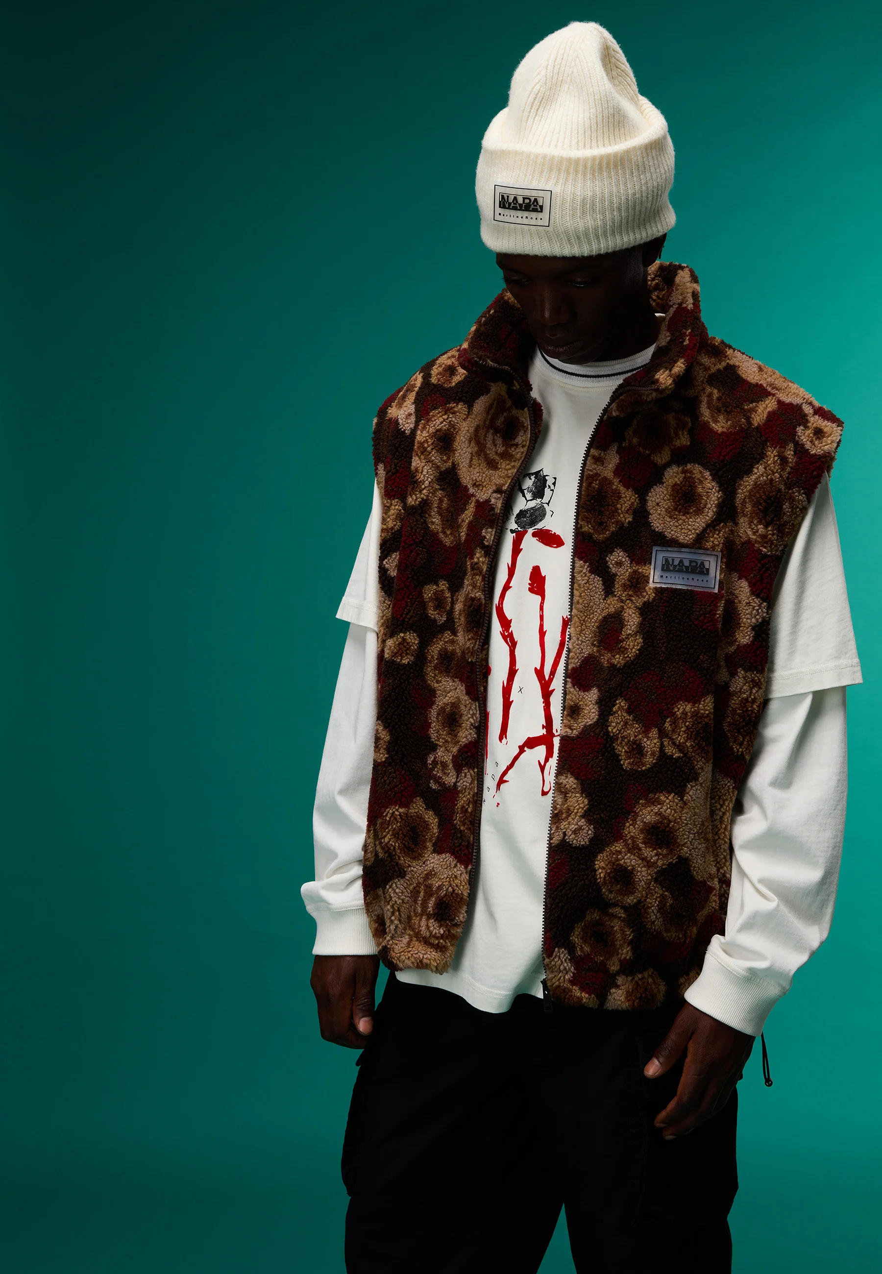 Emin Jacquard Fleece Vest