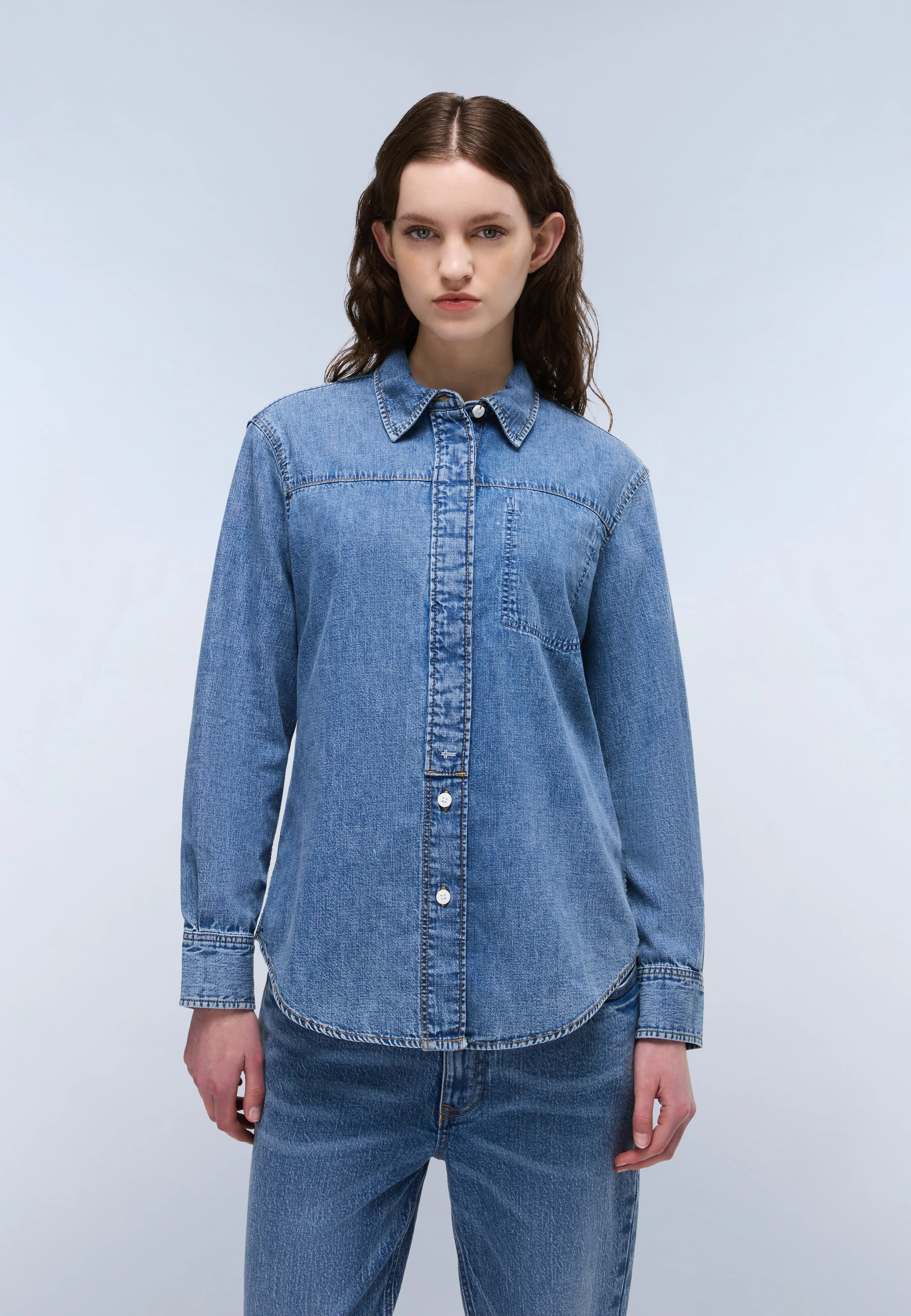 Cimonde Denim Long Sleeve Shirt